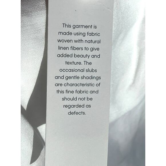 Calvin Klein Linen Tapered Ankle Dress Pants | Women Plus 24W, White NEW $109 - Picture 8 of 15